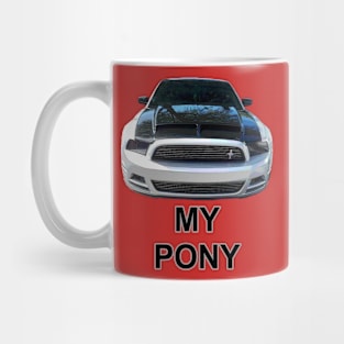 My Pony, Blk Gray Front Mug